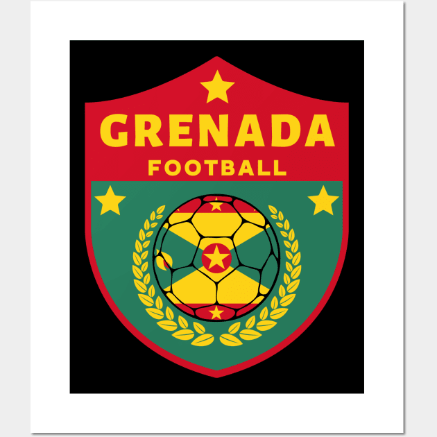 Grenada Football Wall Art by footballomatic